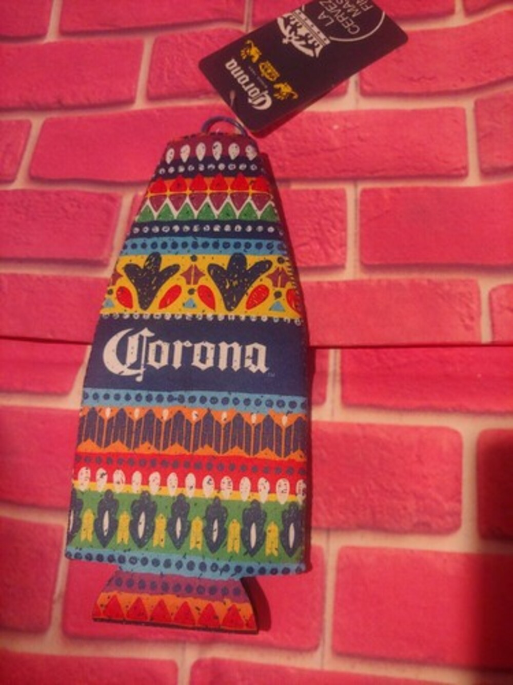New with Tag - Corona Color Zipper Bottle Koozie - 8"